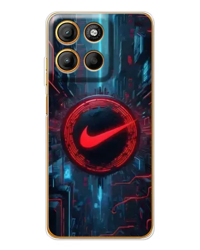 Чехол для Motorola Moto G15 Power с картинкой «Техногенный стиль Nike» Чехол для Motorola Moto G15 Power с картинкой «Техногенный стиль Nike»