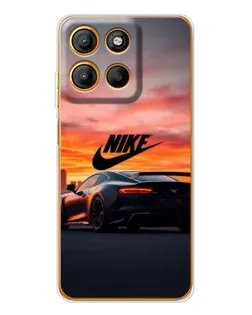 Чехол для Motorola Moto G15 Power с картинкой «Nike и суперкар»
