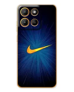Чехол для Motorola Moto G15 Power с картинкой «Синий пульс Nike» Чехол для Motorola Moto G15 Power с картинкой «Синий пульс Nike»