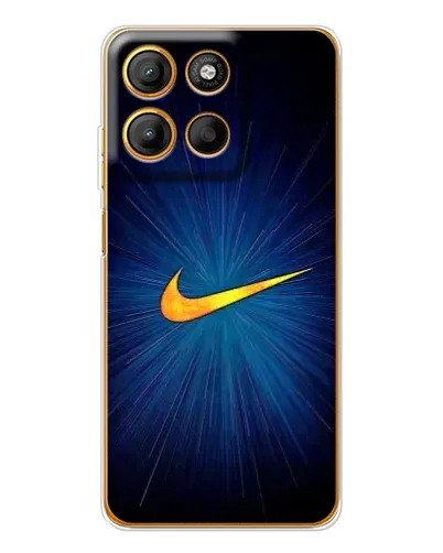 Чехол для Motorola Moto G15 Power с картинкой «Синий пульс Nike» Чехол для Motorola Moto G15 Power с картинкой «Синий пульс Nike»