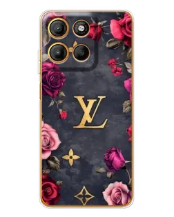 Чехол для Motorola Moto G15 Power с картинкой «Цветочный Louis Vuitton»