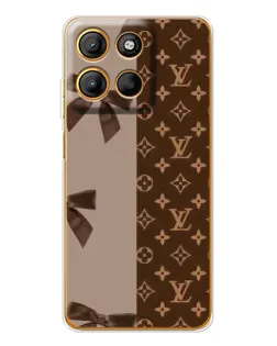 Чехол для Motorola Moto G15 Power с картинкой «Louis Vuitton — банты»