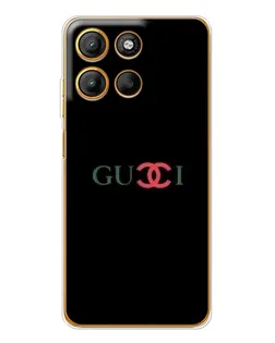 Чехол для Motorola Moto G15 Power с картинкой «Gucci — красный градиент»