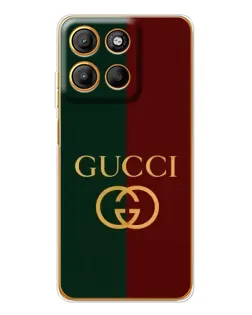 Чехол для Motorola Moto G15 Power с картинкой «Gucci — темно-зеленый градиент»
