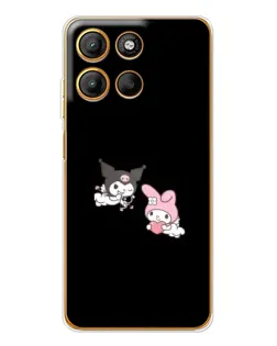 Чехол для Motorola Moto G15 Power с картинкой «My Melody и Kuromi»