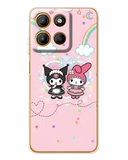 Чехол для Motorola Moto G15 Power с картинкой «My Melody и Kuromi»