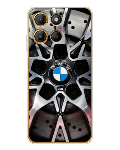 Чехол для Motorola Moto G15 Power с картинкой «BMW — деталь диска»