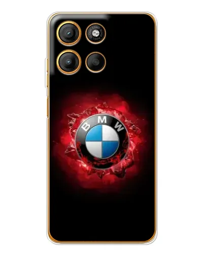 Чехол для Motorola Moto G15 Power с картинкой «Логотип BMW — вспышка»