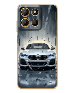 Чехол для Motorola Moto G15 Power с картинкой «BMW в свете фар»