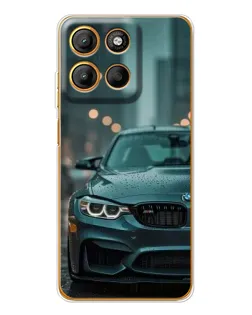 Чехол для Motorola Moto G15 Power с картинкой «BMW в огнях города»