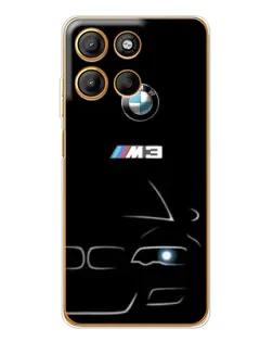 Чехол для Motorola Moto G15 Power с картинкой «Минималистичный принт BMW M3»