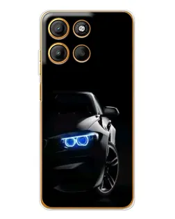 Чехол для Motorola Moto G15 Power с картинкой «BMW — ночной взгляд»