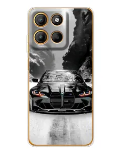 Чехол для Motorola Moto G15 Power с картинкой «BMW — акварельный дрифт»