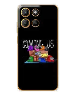 Чохол для Motorola Moto G15 Power з картинкою «Логотип Among Us»