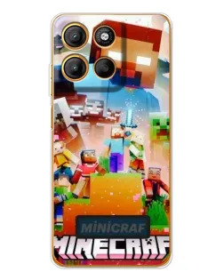 Чехол для Motorola Moto G15 Power с картинкой «Minecraft герои игры» Чехол для Motorola Moto G15 Power с картинкой «Minecraft герои игры»