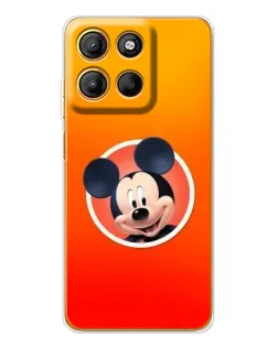 Чехол для Motorola Moto G15 Power с картинкой «Mickey в круге»