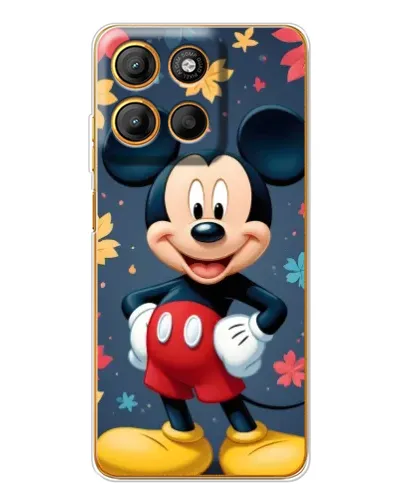 Чехол для Motorola Moto G15 Power с картинкой «Осенний Mickey Mouse»