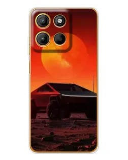 Чехол для Motorola Moto G15 Power с картинкой «Cybertruck на Марсе» Чехол для Motorola Moto G15 Power с картинкой «Cybertruck на Марсе»
