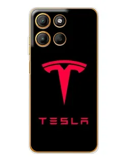 Чохол для Motorola Moto G15 Power з картинкою «Tesla Red Logo»