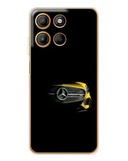 Чехол для Motorola Moto G15 Power с картинкой «Mercedes — ретро стиль»