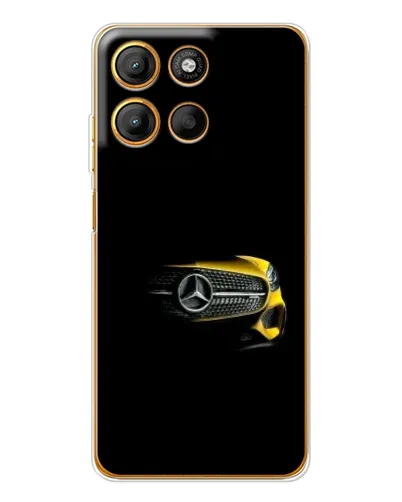 Чехол для Motorola Moto G15 Power с картинкой «Mercedes — ретро стиль»