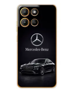 Чехол для Motorola Moto G15 Power с картинкой «Mercedes — решетка радиатора»