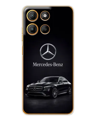 Чехол для Motorola Moto G15 Power с картинкой «Mercedes — решетка радиатора»