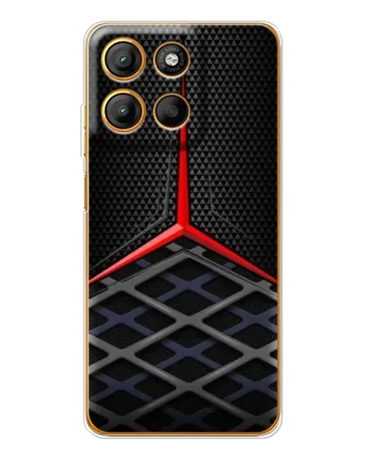 Чехол для Motorola Moto G15 Power с картинкой «Mercedes Carbon Grid»