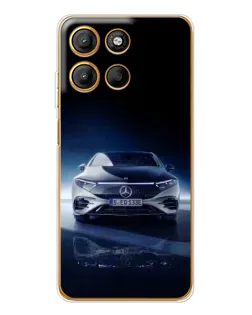 Чехол для Motorola Moto G15 Power с картинкой «Ночной Mercedes EQ»