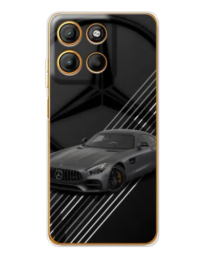 Чехол для Motorola Moto G15 Power с картинкой «Mercedes AMG — графика»