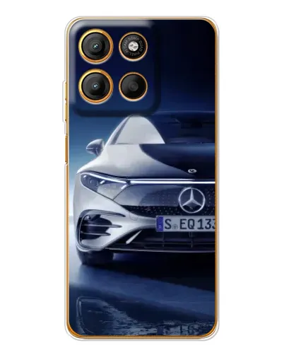 Чехол для Motorola Moto G15 Power с картинкой «Mercedes EQ — будущее»
