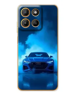Чехол для Motorola Moto G15 Power с картинкой «Audi — голубая энергия» Чехол для Motorola Moto G15 Power с картинкой «Audi — голубая энергия»