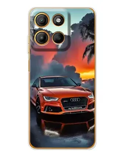 Чехол для Motorola Moto G15 Power с картинкой «Audi — закат» Чехол для Motorola Moto G15 Power с картинкой «Audi — закат»