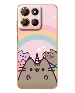 Чехол для Motorola Moto G15 Power с картинкой «Единорог Pusheen»