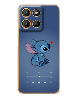 Чехол для Motorola Moto G15 Power с картинкой «Музыкальный Stitch»