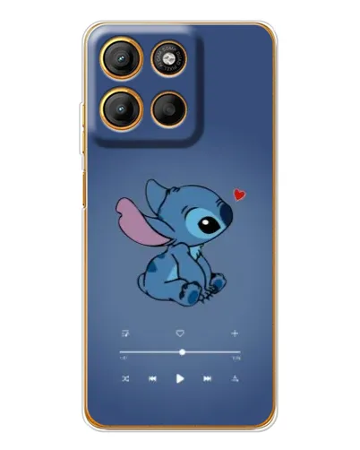 Чехол для Motorola Moto G15 Power с картинкой «Музыкальный Stitch»