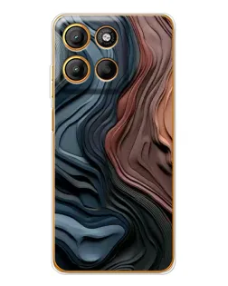 Чехол для Motorola Moto G15 Power с картинкой «Цветные волны каньона»