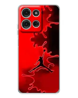 Чехол для Motorola Moto G15 с картинкой «Jordan Red Smoke»