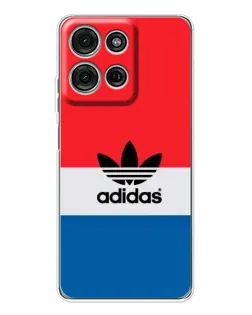 Чехол для Motorola Moto G15 с картинкой «Ретро блоки Adidas»