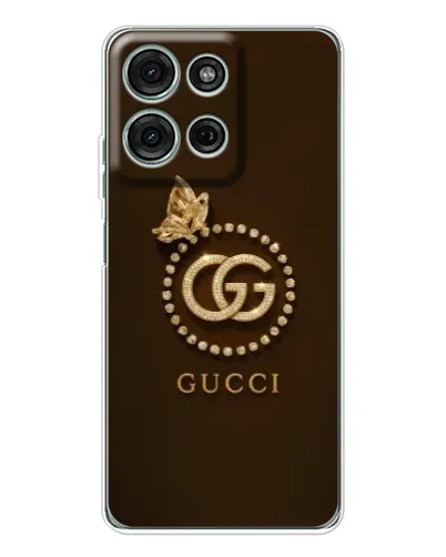 Чехол для Motorola Moto G15 с картинкой «Gucci — золотая бабочка» Чехол для Motorola Moto G15 с картинкой «Gucci — золотая бабочка»