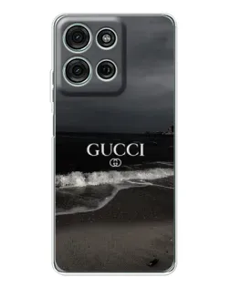 Чехол для Motorola Moto G15 с картинкой «Gucci — морской прибой»