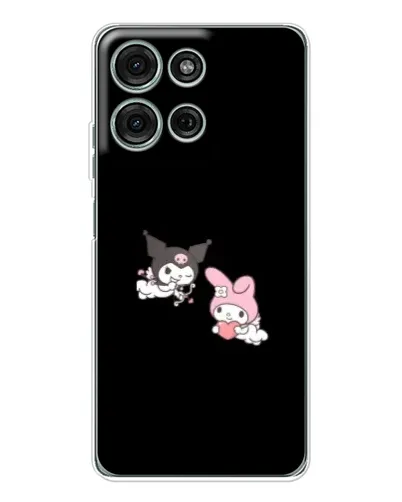Чехол для Motorola Moto G15 с картинкой «My Melody и Kuromi» Чехол для Motorola Moto G15 с картинкой «My Melody и Kuromi»
