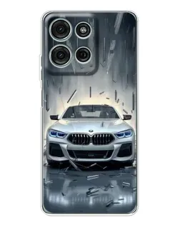 Чехол для Motorola Moto G15 с картинкой «BMW в свете фар»