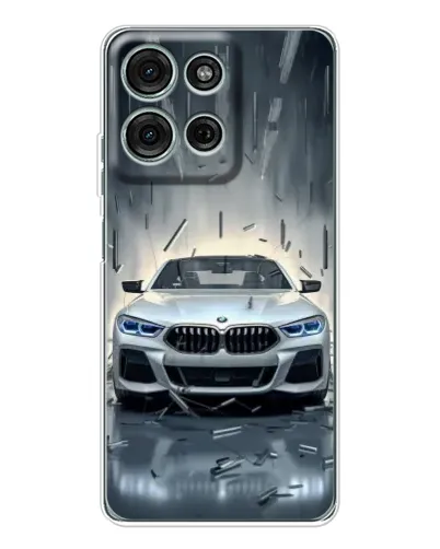 Чехол для Motorola Moto G15 с картинкой «BMW в свете фар»