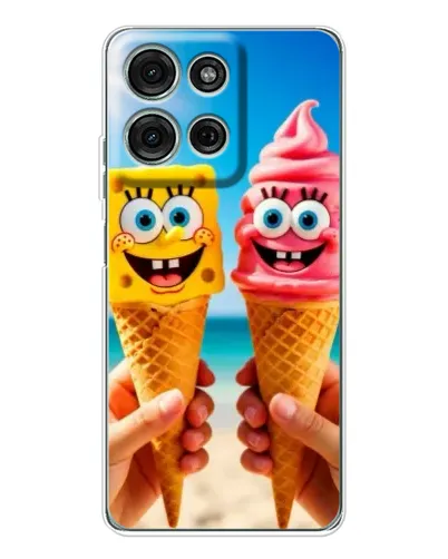 Чехол для Motorola Moto G15 с картинкой «Спанч Боб мороженое» Чехол для Motorola Moto G15 с картинкой «Спанч Боб мороженое»