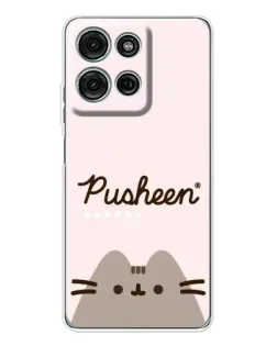 Чехол для Motorola Moto G15 с картинкой «Pusheen логотип»