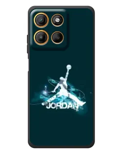 Чехол для Motorola Moto G17 Power с картинкой «Jordan Blue Fire»