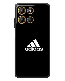 Чехол для Motorola Moto G17 Power с картинкой «Черная классика Adidas»