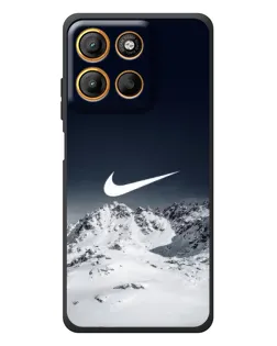 Чехол для Motorola Moto G17 Power с картинкой «Nike — зимние горы»