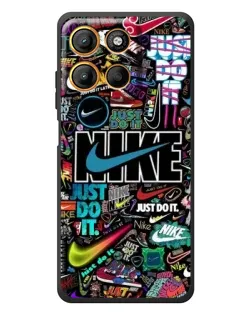 Чохол для Motorola Moto G17 Power з картинкою «Яскравий колаж Nike» Чохол для Motorola Moto G17 Power з картинкою «Яскравий колаж Nike»